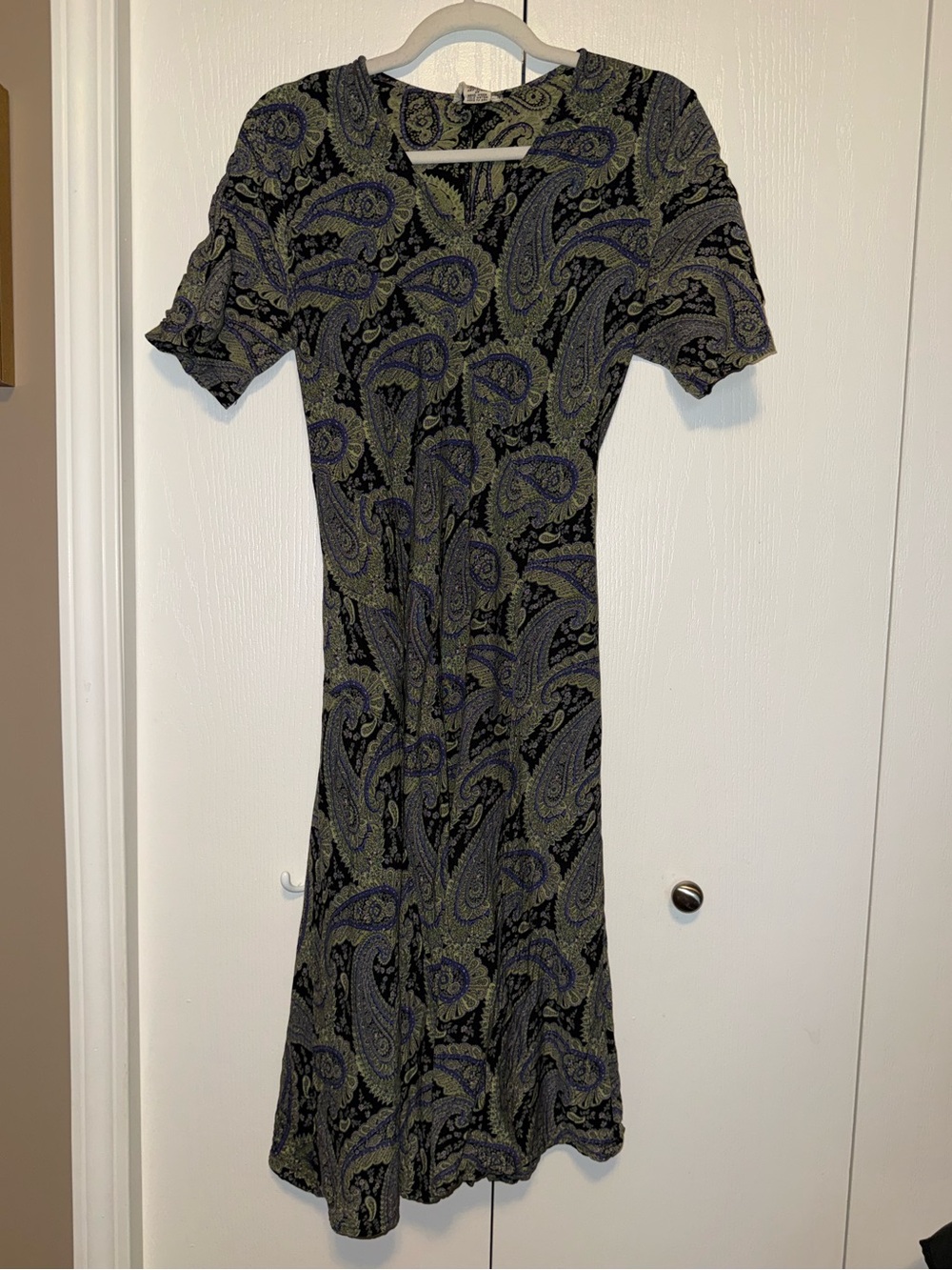 April Cornell Vintage Paisley V-Neck Dress
